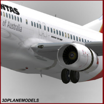 737 800 Qantas 3D Model Download